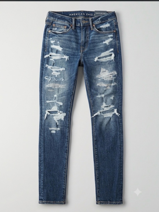 American Eagle Outfitters Other - American Eagle AirFlex+ Athletic Skinny Jean Dark Waves Distressed
